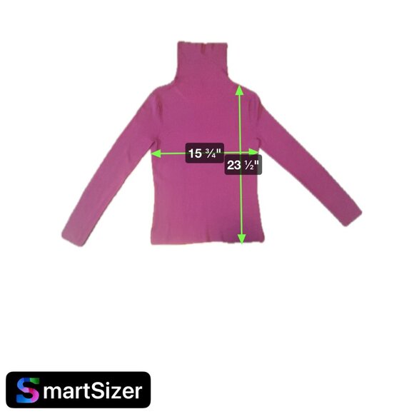 C'est City Womens Knit Turtleneck Sweater Magenta Sz S - Picture 9 of 9